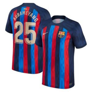 MAILLOT FC BARCELONE DOMICILE AUBAMEYANG 2022-2023