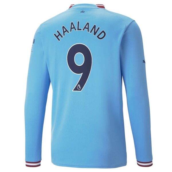 MAILLOT MANCHESTER CITY DOMICILE HAALAND MANCHES LONGUES 2022-2023