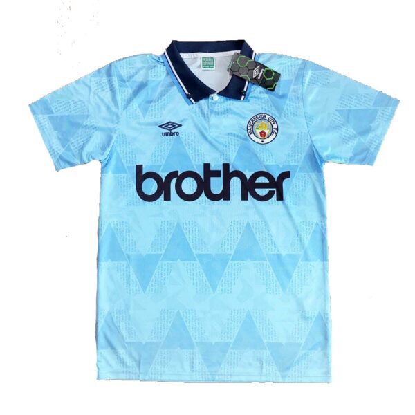 MAILLOT RETRO MANCHESTER CITY DOMICILE 1989-1991