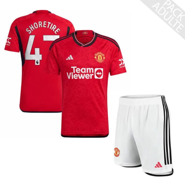 PACK MANCHESTER UNITED DOMICILE SHORETIRE ENSEMBLE SAISON 2023-2024