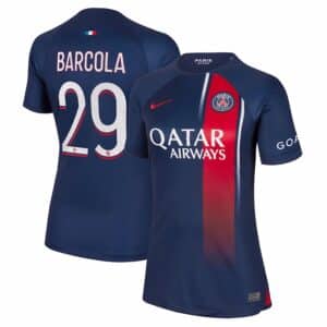 MAILLOT PSG DOMICILE FEMME BARCOLA 2023-2024