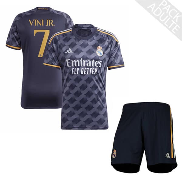 PACK REAL MADRID EXTERIEUR VINICIUS 2023-2024