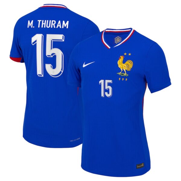 MAILLOT FRANCE DOMICILE M.THURAM DRI-FIT ADV VAPOR MATCH SAISON 2024-2025