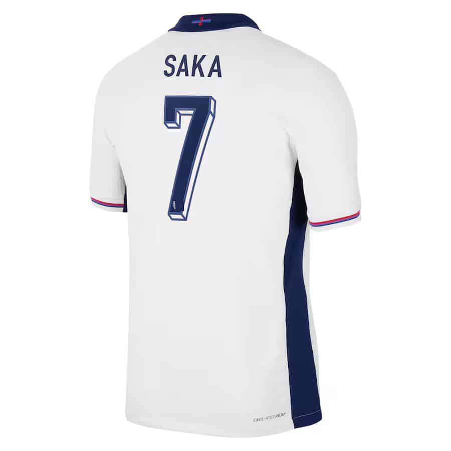 MAILLOT ANGLETERRE DOMICILE SAKA DRI-FIT ADV VAPOR MATCH SAISON 2024-2025