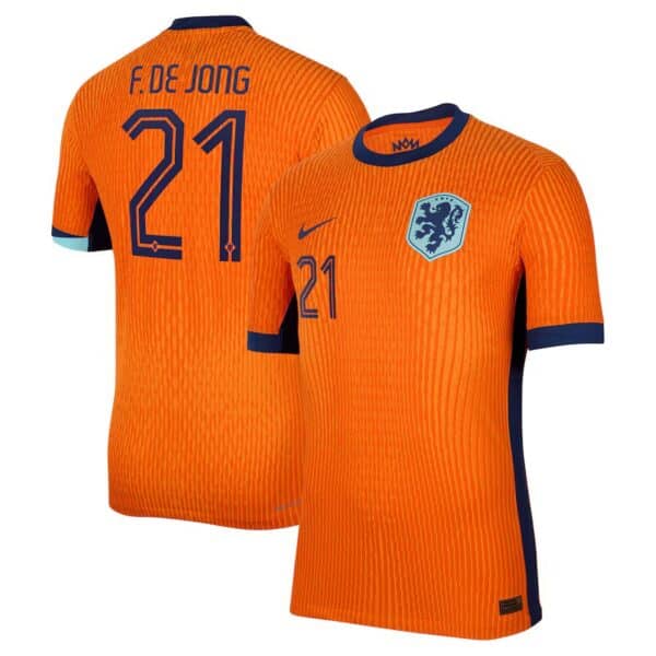 MAILLOT PAYS-BAS DOMICILE FRENKIE DE JONG DRI-FIT ADV VAPOR MATCH SAISON 2024-2025