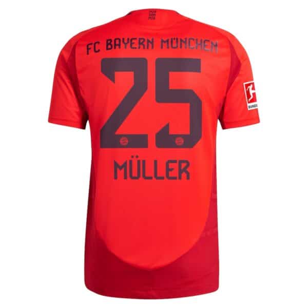 MAILLOT BAYERN MUNICH DOMICILE MULLER VERSION AUTHENTIC SAISON 2024-2025