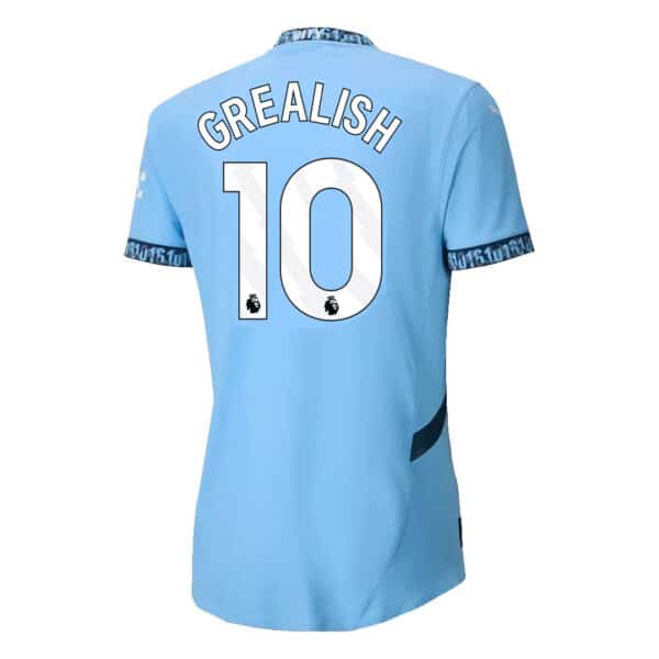 MAILLOT MANCHESTER CITY DOMICILE GREALISH AUTHENTIC SAISON 2024-2025