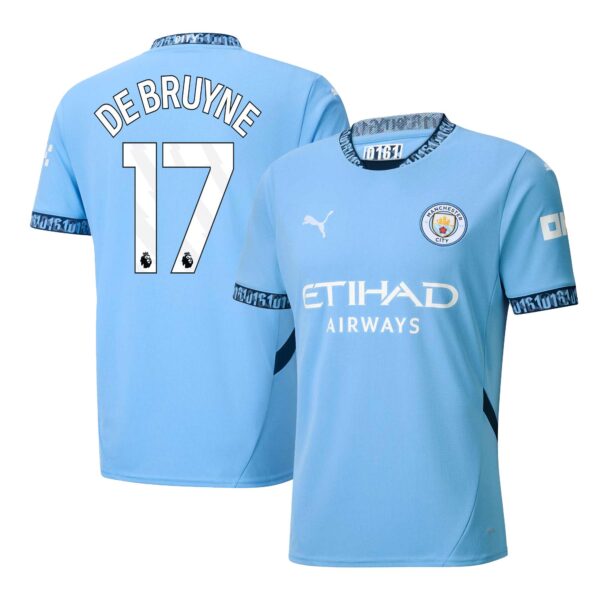 MAILLOT MANCHESTER CITY DOMICILE DE BRUYNE SAISON 2024-2025