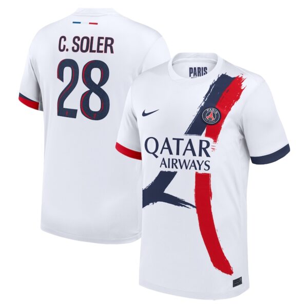 MAILLOT PSG EXTERIEUR CARLOS SOLER SAISON 2024-2025