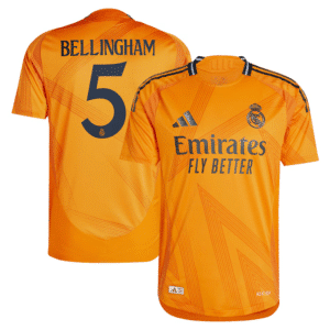 MAILLOT REAL MADRID EXTERIEUR BELLINGHAM VERSION AUTHENTIC SAISON 2024-2025