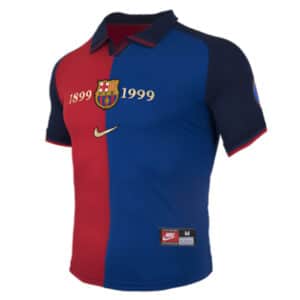 MAILLOT RETRO 100E ANNIVERSAIRE FC BARCELONE DOMICILE 1999-2000